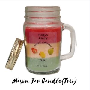 Mason Jar Candles Trio