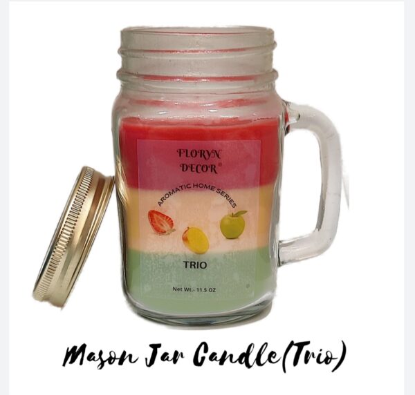 Mason Jar Candles Trio