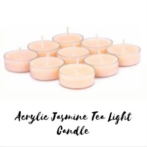 Acrylic English Rose Tea Light Candles