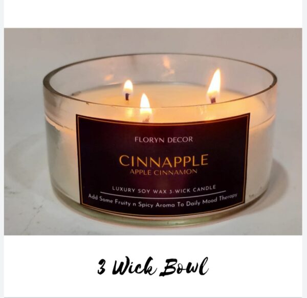 3 Wick Bowl Candle