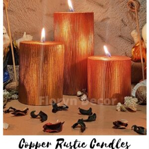 Copper Rustic Candles