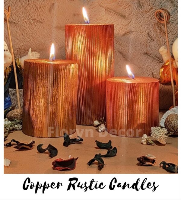 Copper Rustic Candles