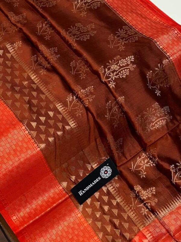 Banarasi Warm Soft Silk Scart Butti Saree