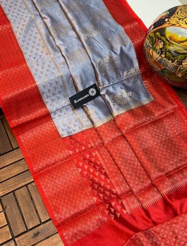 Banarasi Warm Soft Silk Scart Butti Saree